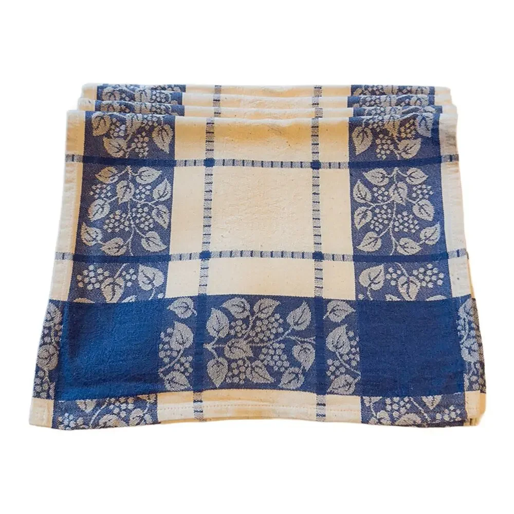 Le Jacquard Francais Primrose Bordier Blue/Ivory 19" x 12" Placemats Set of 4 - Picture 8 of 9